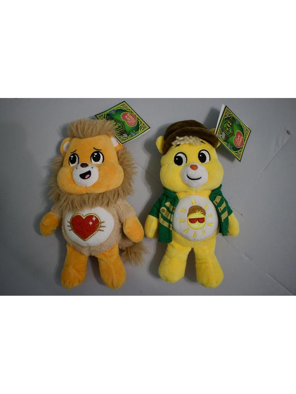 Care Bears Plush Stuffed Toys Set of 2 - Lion and Sun Emoji Bears